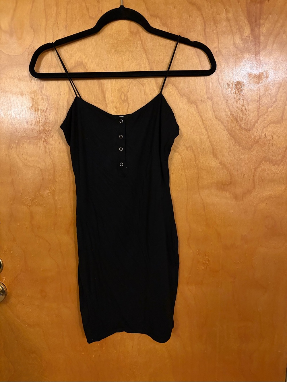 Bear Dance Black Dress with Tag Detail